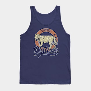 Vintage Wolves Tank Top